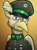 Size: 624x840 | Tagged: safe, artist:notoriousnostalgia, oc, oc only, oc:august goldplume, griffon, equestria at war mod, beak, blue eyes, bust, cap, clothes, digital art, folded wings, general, generals and field marshals from strawberry duchy, german, gradient background, griffon oc, hat, iron cross, looking at camera, looking at you, male, medal, medals, military, military uniform, new characters for equestria at war, new characters for equestria at war mod, peaked cap, portrait, smiling, smiling at you, solo, uniform, uniform hat, wings