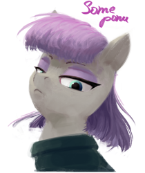 Size: 680x811 | Tagged: safe, artist:some_ponu, maud pie, earth pony, pony, g4, simple background, solo, white background