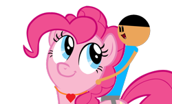 Size: 1416x859 | Tagged: safe, artist:tawowilliamdefender, artist:williamtheofficial, pinkie pie, oc, oc:william, earth pony, human, pony, g4, duo, female, happy, male, mare, shipping, simple background, transparent background