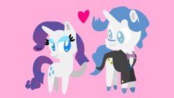 Size: 1280x720 | Tagged: safe, artist:mlplary6, fancypants, rarity, pony, unicorn, g4, female, horn, male, mare, pointy ponies, ship:raripants, shipping, stallion, straight