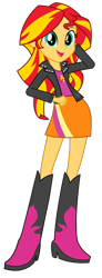 Size: 386x1046 | Tagged: safe, artist:cwt10101, sunset shimmer, human, equestria girls, g4, female, simple background, solo, transparent background