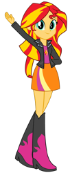 Size: 412x1010 | Tagged: safe, artist:cwt10101, sunset shimmer, human, equestria girls, g4, clothes, cutie mark on clothes, female, simple background, skirt, solo, sunset shimmer's skirt, transparent background