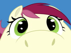 Size: 7290x5436 | Tagged: safe, artist:firlin123, roseluck, earth pony, pony, g4, .svg available, absurd resolution, behaving like a dog, blue background, close-up, extreme close-up, female, looking at you, mare, simple background, snoof, snoofa, solo, svg, vector