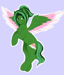 Size: 2812x3324 | Tagged: safe, artist:decemberbreeze, oc, oc only, oc:tranquil zen, pegasus, pony, colored wings, commission, commissioner:legionofblues, female, mare, mare oc, multicolored wings, pegasus oc, solo, wings