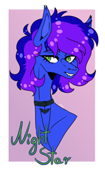 Size: 1720x2804 | Tagged: safe, artist:p4ttka, oc, oc:nightstaroc, bat pony, g4, cute, female