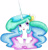 Size: 744x774 | Tagged: safe, artist:bluemagic, princess celestia, pony, g4, cute, cutelestia, horn, simple background