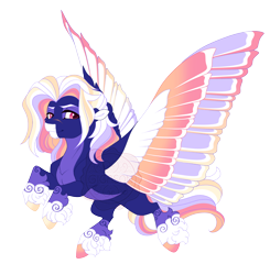 Size: 5100x5200 | Tagged: safe, artist:gigason, oc, oc only, oc:color cloud, pegasus, pony, g4, absurd resolution, adoptable, coat markings, colored, colored belly, colored eyebrows, colored fetlocks, colored hooves, colored pinnae, colored pupils, colored wings, colored wingtips, facial markings, female, female oc, flat colors, gradient hooves, gradient wings, gradient wingtips, grid adoptable, hooves, leg markings, lidded eyes, looking back, magenta pupils, mare, mare oc, mismatched hooves, multicolored hooves, multicolored mane, multicolored tail, multicolored wings, obtrusive watermark, pale belly, parent:commander hurricane, parent:rainbow dash, pink eyes, pink hooves, pink wingtips, purple coat, shaggy mane, shaggy tail, simple background, smiling, smirk, snip (coat marking), socks (coat markings), solo, spread wings, tail, transparent background, unshorn fetlocks, watermark, wings