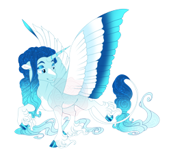 Size: 5100x4700 | Tagged: safe, artist:gigason, oc, oc only, oc:glacial stream, alicorn, pony, g4, absurd resolution, adoptable, alicorn oc, blank flank, blue coat, blue eyelashes, blue eyes, blue eyeshadow, blue hooves, blue mane, blue tail, blue wingtips, cloven hooves, coat markings, colored, colored belly, colored eyelashes, colored hooves, colored pinnae, colored wings, colored wingtips, eyeshadow, facial markings, feminine stallion, flat colors, floppy ears, gradient hooves, gradient legs, gradient mane, gradient tail, gradient wings, gradient wingtips, grid adoptable, hooves, horn, leonine tail, lidded eyes, light blue coat, long feather, long fetlocks, long mane, long mane male, long tail, magical lesbian spawn, makeup, male, male alicorn, male alicorn oc, male oc, multicolored wings, obtrusive watermark, offspring, pale belly, parent:princess luna, parent:rarity, parents:rariluna, raised hoof, raised leg, shiny hooves, simple background, smiling, smirk, solo, sparkles, sparkly mane, sparkly tail, spread wings, stallion, stallion oc, standing, standing on two hooves, stripe (coat marking), striped horn, tail, thin tail, three quarter view, transparent background, turned head, unshorn fetlocks, watermark, wings