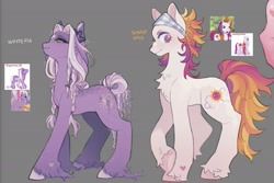 Size: 1951x1306 | Tagged: safe, artist:rottendevilman, sunny daze (g3), wysteria, earth pony, pony, g3, bandana, chest fluff, coat markings, facial markings, female, mare, star (coat marking), unshorn fetlocks