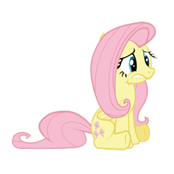 Size: 900x900 | Tagged: safe, artist:landboom, fluttershy, pegasus, pony, g4, female, lip bite, mare, simple background, solo, transparent background, vector