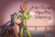 Size: 1542x1036 | Tagged: safe, artist:bkiltersot, hitch trailblazer, thorax, changedling, changeling, earth pony, pony, g4, g5, bag, duo, duo male, fanfic art, horn, king thorax, looking at each other, looking at someone, male, outdoors, saddle bag, smiling, stallion, walking, wings