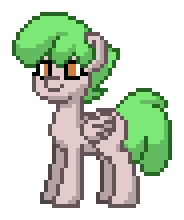 Size: 184x220 | Tagged: safe, oc, oc only, oc:watermelon rain, pegasus, pony, pony town, female, mare, mare oc, parent:lucky clover, parent:watermelon taffy, solo