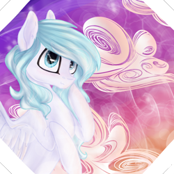 Size: 2048x2048 | Tagged: safe, artist:strawberry-heartrose, oc, pegasus, pony, cloud, female, mare, solo