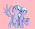 Size: 1800x1500 | Tagged: safe, artist:nutellaenjoyer, cloudchaser, flitter, pegasus, pony, g4, blushing, bow, chest fluff, cute, cutechaser, duo, duo female, female, flitterbetes, greeting, hair bow, hair over one eye, hi, hug, juice, juice box, looking at you, mare, pink background, raised hoof, siblings, simple background, sisters, smiling, smiling at you, spit take, spread wings, talking to viewer, waving, waving at you, wing gesture, wing hold, wing wave, winghug, wings