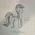 Size: 1461x1461 | Tagged: safe, artist:kishosei, oc, oc only, oc:ardent blossom, unicorn, g4, my little pony: friendship is magic, female, mare, photo, sketch, solo, traditional art