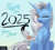 Size: 2785x2479 | Tagged: safe, artist:sierraex, oc, oc only, oc:storyteller, pony, unicorn, 2025, happy new year, happy new year 2025, holiday, horn, not trixie, one eye closed, solo, unicorn oc