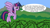 Size: 1920x1080 | Tagged: safe, artist:platinumdrop, twilight sparkle, alicorn, g4, black vine, commission, flying, happy, horn, monologue, outdoors, speech bubble, talking, twilight sparkle (alicorn)