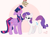 Size: 2233x1650 | Tagged: safe, artist:shooshaa, rarity, twilight sparkle, alicorn, pony, unicorn, g4, blushing, duo, female, horn, imminent kissing, lesbian, mare, mistletoe, seductive look, ship:rarilight, shipping, twilight sparkle (alicorn), wavy mouth