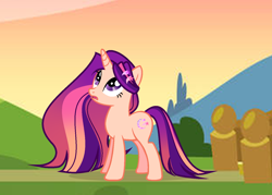 Size: 1462x1046 | Tagged: safe, artist:galaxyswirlsyt, oc, oc:nova eclipse, pony, unicorn, female, horn, mare, outdoors, solo