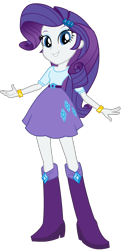 Size: 508x1048 | Tagged: safe, artist:cwt10101, rarity, human, equestria girls, g4, clothes, cute, cutie mark accessory, cutie mark hair accessory, cutie mark on clothes, female, hair accessory, purple skirt, raribetes, simple background, solo, transparent background