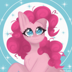 Size: 2000x2000 | Tagged: safe, artist:annixell, pinkie pie, earth pony, female, solo