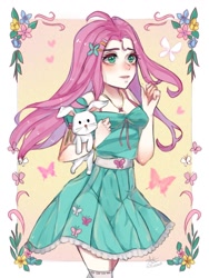 Size: 768x1024 | Tagged: safe, artist:rricecake_, fluttershy, human, humanized