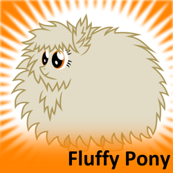 Size: 1024x1024 | Tagged: safe, fluffy pony, pony, derpibooru, abstract background, fluffy, inception, meta, official spoiler image, smiling, solo, spoilered image joke, standing