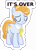 Size: 4467x6225 | Tagged: safe, artist:firlin123, honey bulb, earth pony, pony, g4, my little pony: friendship is magic, the perfect pear, absurd resolution, eyes closed, female, it's over, mare, sad, simple background, solo, sticker, transparent background, vector, western bow tie