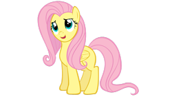 Size: 1191x670 | Tagged: safe, artist:landboom, fluttershy, pony, simple background, solo, transparent background, vector