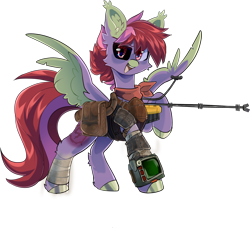 Size: 2530x2312 | Tagged: safe, artist:star-theft, oc, oc only, oc:rivet, pegasus, pony, fallout equestria, dashite, pegasus oc, simple background, solo, transparent background