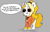 Size: 1780x1144 | Tagged: safe, artist:pencilfriend, oc, oc only, oc:dyx, alicorn, pony, angry, clothes, cross-popping veins, dialogue, drawpile, emanata, female, filly, foal, gray background, imminent fight, jacket, looking at you, simple background, solo, speech bubble, sunglasses, threat, yellow mane