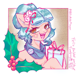 Size: 1080x1080 | Tagged: safe, artist:flower-black, oc, oc:aldaplayer, christmas, holiday