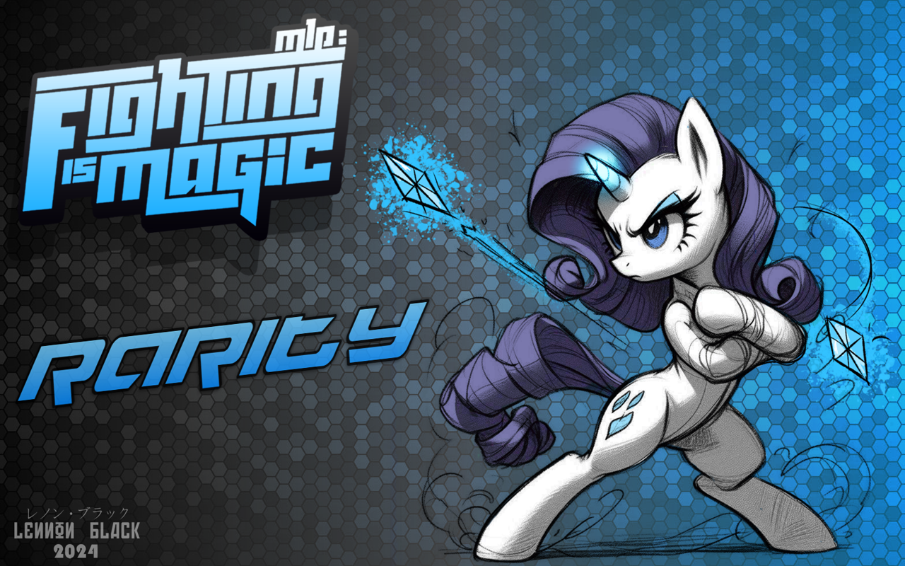 #3501953 - safe, artist:lennonblack, rarity, pony, unicorn, fighting is ...