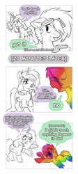 Size: 1828x4096 | Tagged: safe, artist:opalacorn, oc, oc only, oc:gryph xander, oc:parallel pop, pegasus, pony, unicorn, comic, dialogue, duo, duo male and female, female, goggles, goggles on head, horn, male, mare, partial color, simple background, speech bubble, stallion, white background