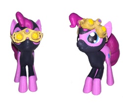 Size: 568x478 | Tagged: safe, pinkie pie, earth pony, pony, g4, my little pony: friendship is magic, season 3, the crystal empire, goggles, model, ninja, pinkie spy, toy