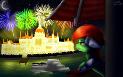 Size: 748x468 | Tagged: safe, artist:creampaint12, oc, pony, budapest, hungary, nation ponies, ponified, solo