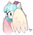 Size: 1213x1254 | Tagged: safe, artist:mar0x8, coco pommel, pegasus, pony, g4, cocobetes, cute, female, hiding behind wing, mare, pegasus coco pommel, race swap, shy, wings