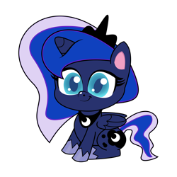 Size: 4000x4000 | Tagged: safe, artist:chssam, princess luna, alicorn, pony, g4, g4.5, my little pony: pony life, g4 to g4.5, generation leap, simple background, sitting, solo, transparent background