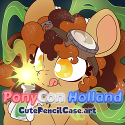 Size: 937x937 | Tagged: safe, artist:cutepencilcase, oc, oc only, oc:poffertje, pegasus, pony, female, mare, pegasus oc, ponycon holland, solo