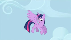 Size: 1280x720 | Tagged: safe, screencap, twilight sparkle, alicorn, g4, my little pony: friendship is magic, princess twilight sparkle (episode), female, flying, solo, twilight sparkle (alicorn)