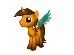 Size: 1200x900 | Tagged: safe, artist:miguelsilva12, oc, oc:ej, alicorn, pony, g4, 3d, male, simple background, transparent background