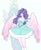 Size: 768x939 | Tagged: safe, artist:raritmiu, princess flurry heart, alicorn, human, pony, alicorn humanization, clothes, cute, dress, eared humanization, female, flurrybetes, horned humanization, humanized, mare, older, older flurry heart, open mouth, socks, solo, winged humanization