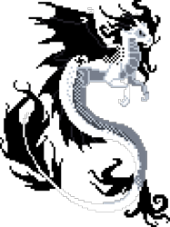 Size: 1068x1428 | Tagged: safe, artist:geck0gir1, artist:lilou41, oc, oc only, oc:static void, dragon, digital art, dragoness, dragonified, female, manepxls, pixel art, pxls.space, simple background, solo, species swap, spread wings, transparent background, wings