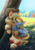 Size: 4169x5906 | Tagged: safe, artist:flvski, applejack, rainbow dash, earth pony, pegasus, pony, g4, absurd resolution, applejack's hat, armpits, blushing, boop, bow, butt, chest fluff, cowboy hat, cuddling, cute, daaaaaaaaaaaw, dashabetes, duo, duo female, eye contact, female, folded wings, freckles, grass, hat, hooves behind head, jackabetes, lesbian, looking at each other, looking at someone, mare, nose wrinkle, noseboop, outdoors, plot, ship:appledash, shipping, sitting, tail, tail bow, tree, wings