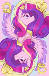 Size: 1280x1979 | Tagged: safe, artist:aim-mod, artist:jitterladybug, part of a set, princess cadance, alicorn, pony, g4, female, mare, playing card, solo