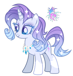 Size: 2373x2475 | Tagged: safe, artist:anno酱w, oc, oc only, pony, unicorn, base used, cutie mark, eyelashes, eyeshadow, horn, jewelry, magical lesbian spawn, makeup, necklace, offspring, parent:rarity, parent:trixie, simple background, smiling, solo, standing, stars, transparent background