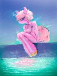 Size: 5400x7200 | Tagged: safe, artist:rzakabro, oc, oc only, oc:ponygirl, pony, unicorn, anthro, horn, outdoors, solo