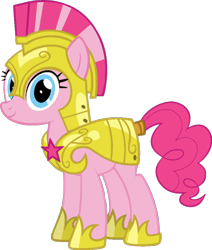 Size: 709x838 | Tagged: safe, artist:nickisfun, pinkie pie, earth pony, pony, g4, female, guardsmare, mare, royal guard, simple background, solo, transparent background, vector