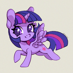 Size: 807x800 | Tagged: safe, artist:maytee, part of a set, twilight sparkle, alicorn, pony, g4, chibi, colored pupils, digital art, smiling, solo, twilight sparkle (alicorn)