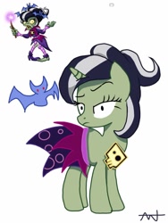 Size: 768x1024 | Tagged: safe, pony, undead, unicorn, zombie, zombie pony, clothes, female, horn, immortcia, mare, plants vs zombies, plants vs zombies heroes, ponified, skirt